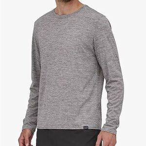 Patagonia Capilene Cool Daily Long Sleeve Shirt Grey Heather Men’s Medium M UPF